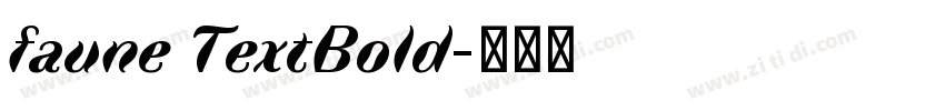 faune TextBold字体转换